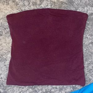 Maroon tube top